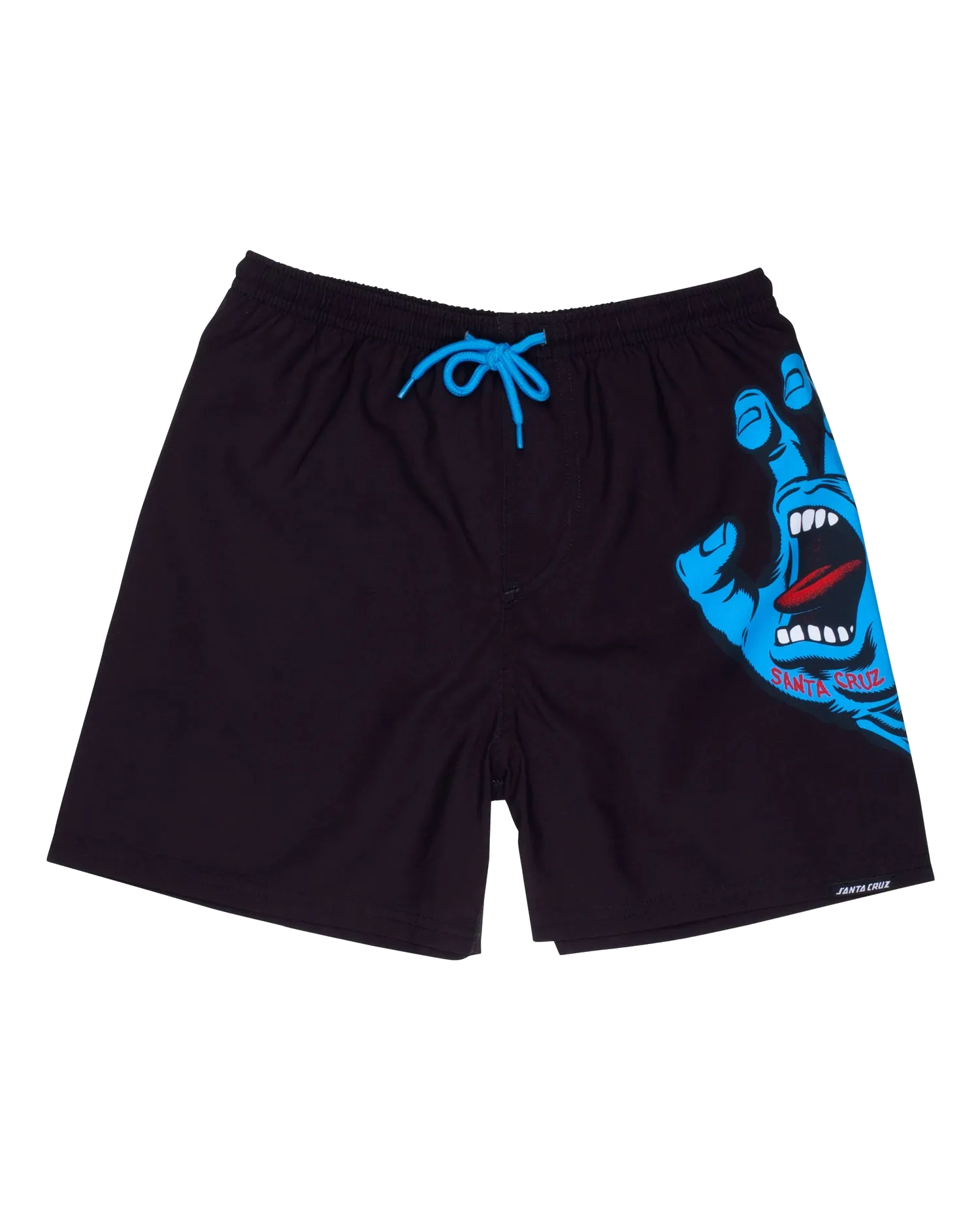 Santa Cruz Boys Screaming Hand Swimshorts in Black