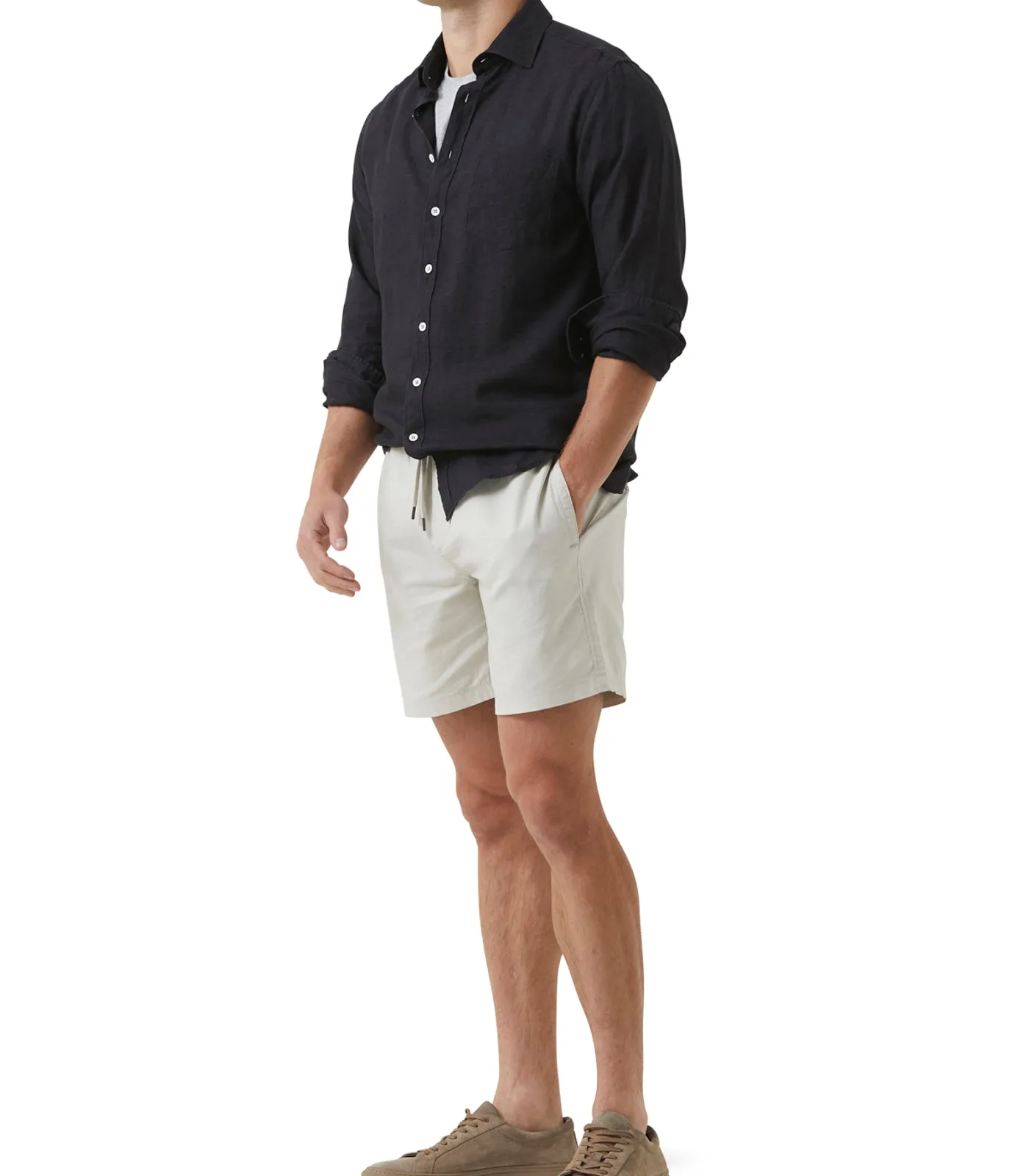 Seaford Sports Fit Long Sleeve Linen Shirt