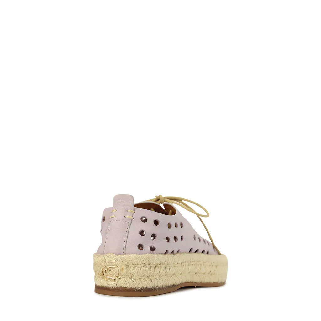 SEASHELL LEATHER ROPE SNEAKERS