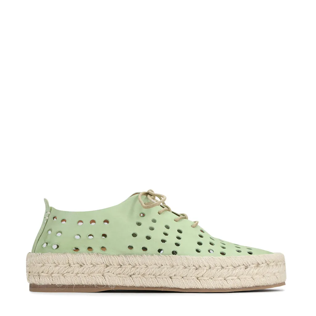 SEASHELL LEATHER ROPE SNEAKERS