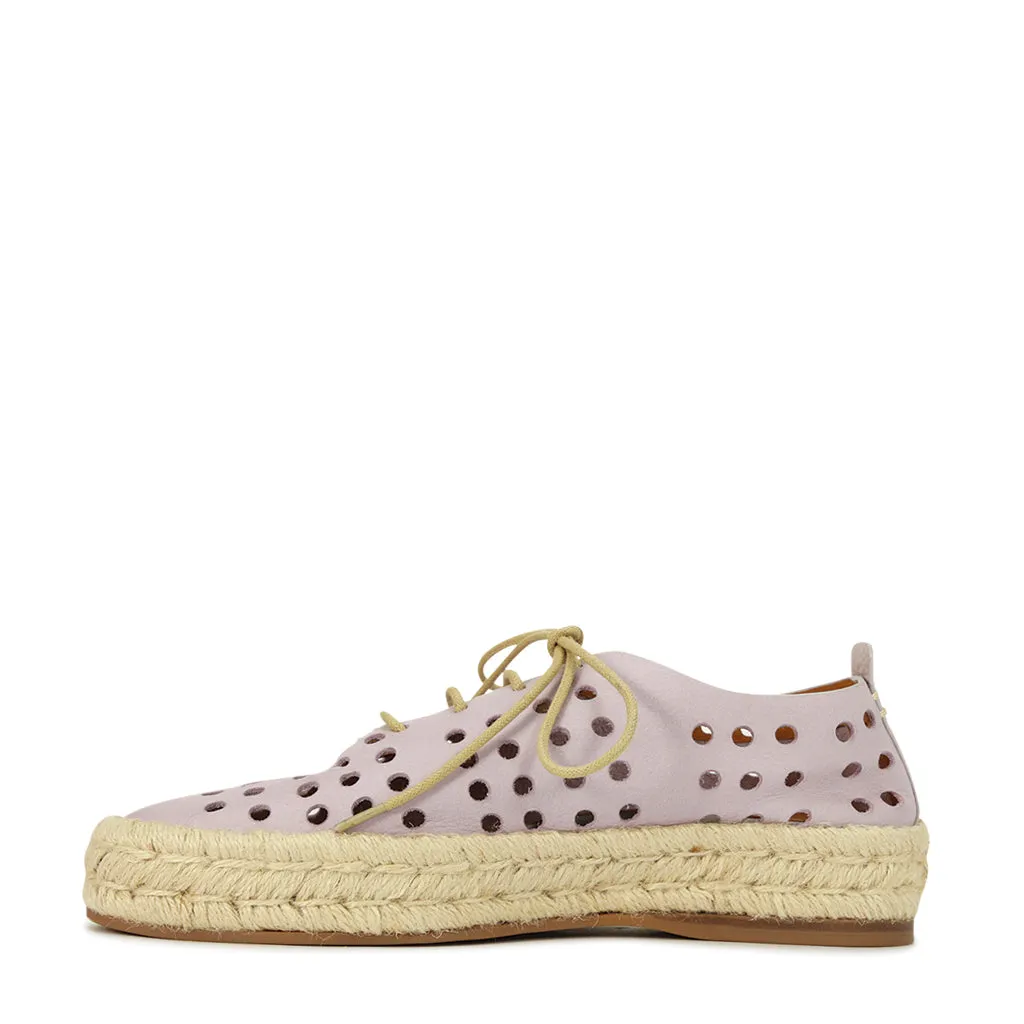 SEASHELL LEATHER ROPE SNEAKERS