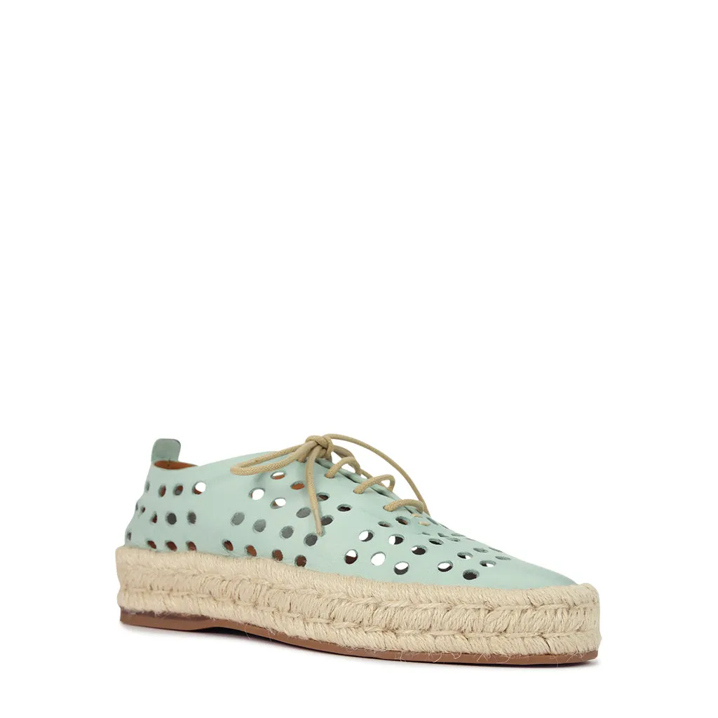 SEASHELL LEATHER ROPE SNEAKERS