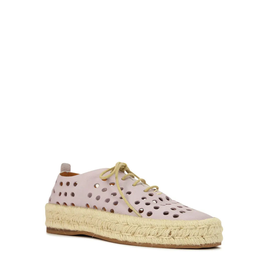 SEASHELL LEATHER ROPE SNEAKERS