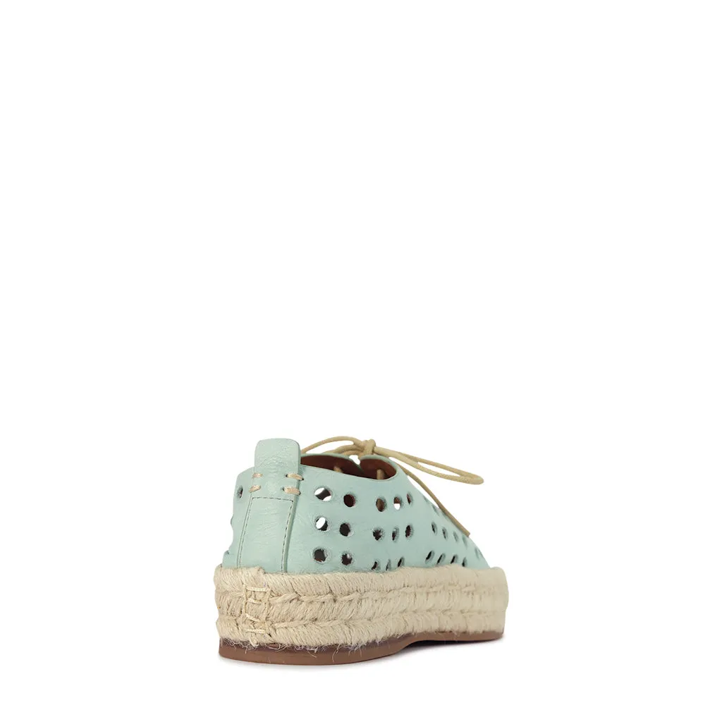 SEASHELL LEATHER ROPE SNEAKERS