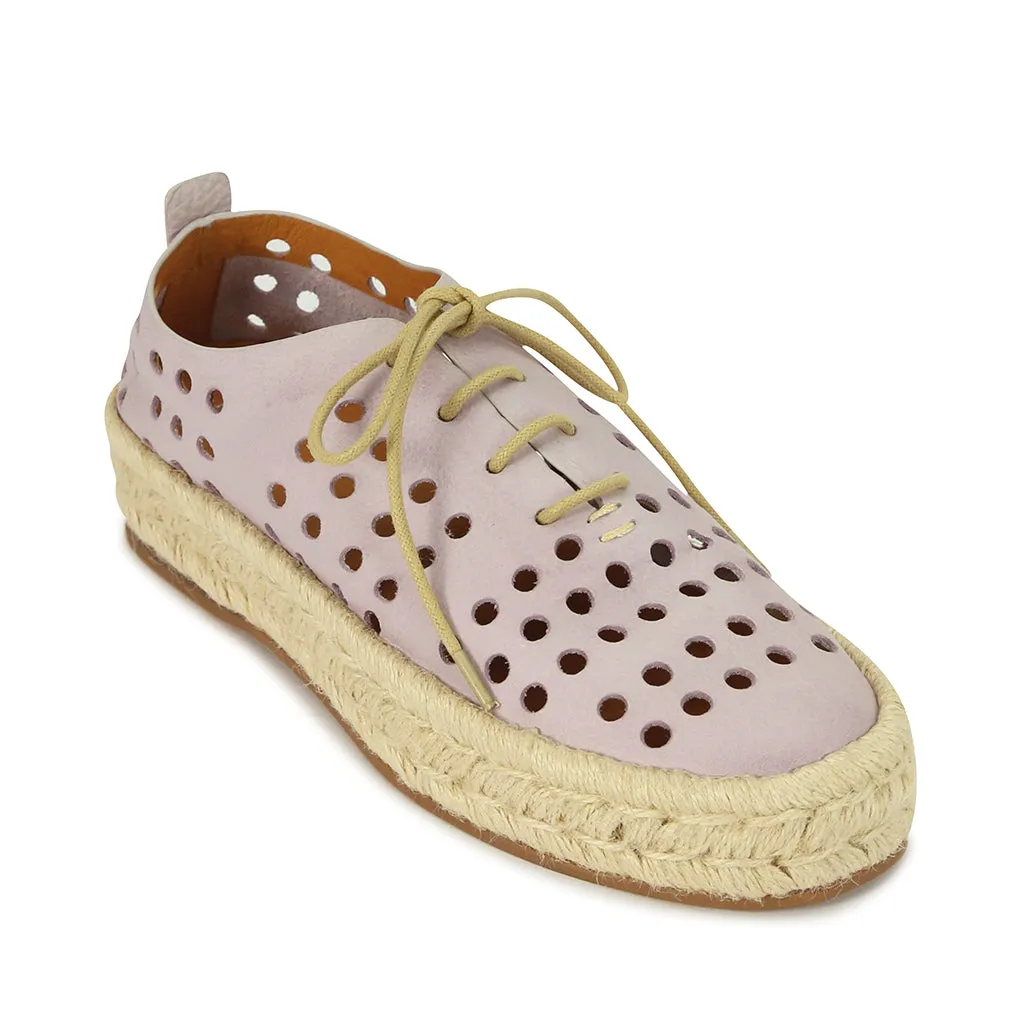 SEASHELL LEATHER ROPE SNEAKERS