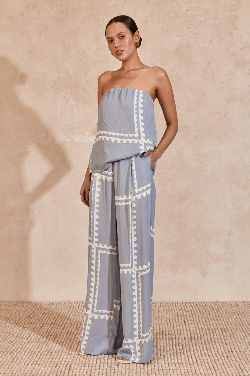 Serape Strapless Top