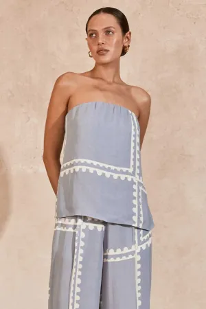Serape Strapless Top