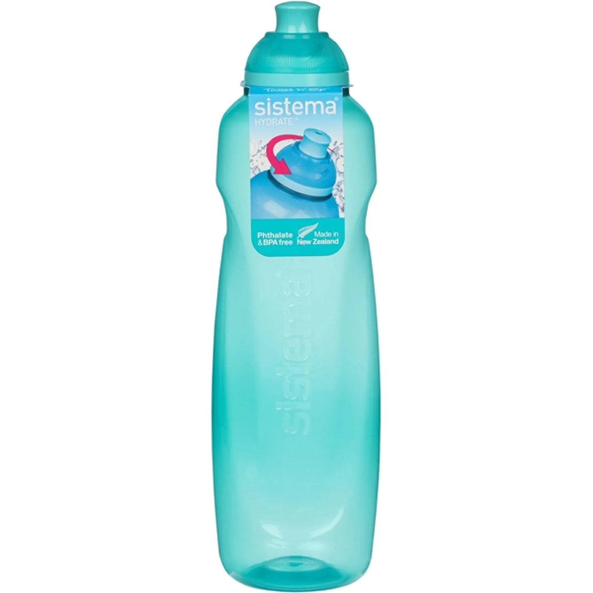 Sistema Twist 'n' Sip Helix Water Bottle 600 ml Teal Babykids_Sistema