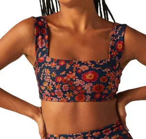 Softmark Square Sports Bra In Retro Press Floral