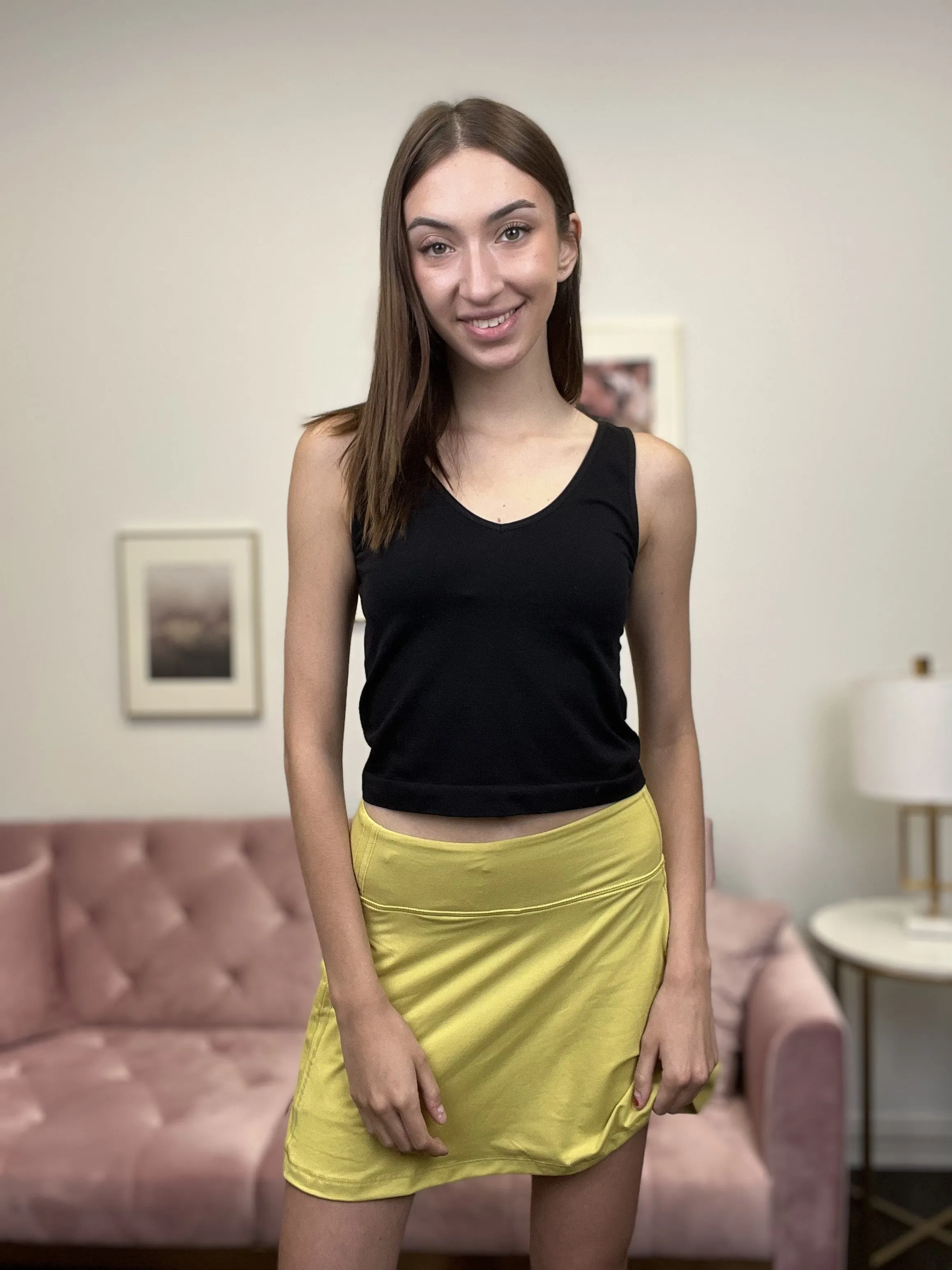 Sometimes I Run, Sometimes I Hide Women's Sporty Pleated Back Skort *Final Sale*
