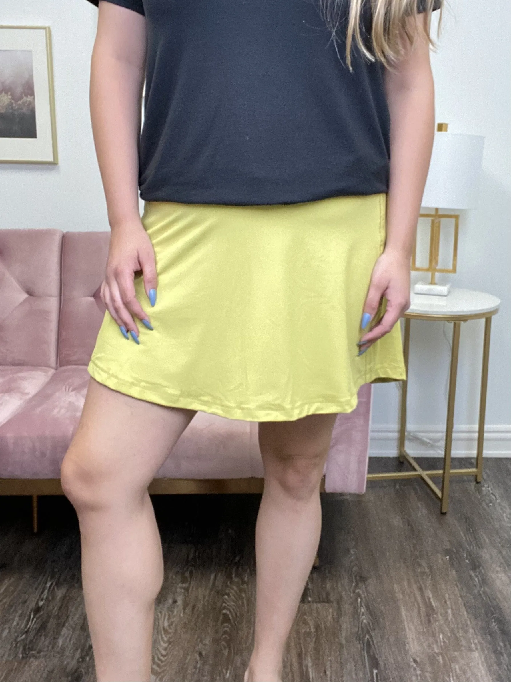 Sometimes I Run, Sometimes I Hide Women's Sporty Pleated Back Skort *Final Sale*