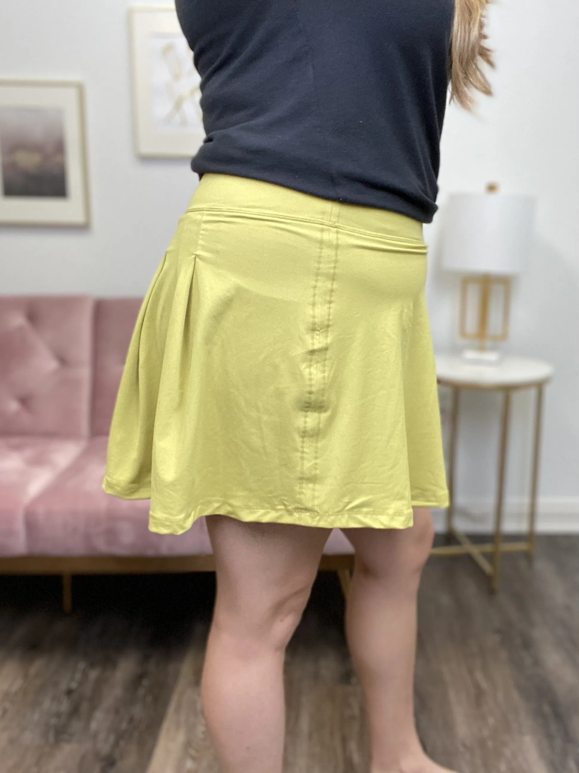 Sometimes I Run, Sometimes I Hide Women's Sporty Pleated Back Skort *Final Sale*