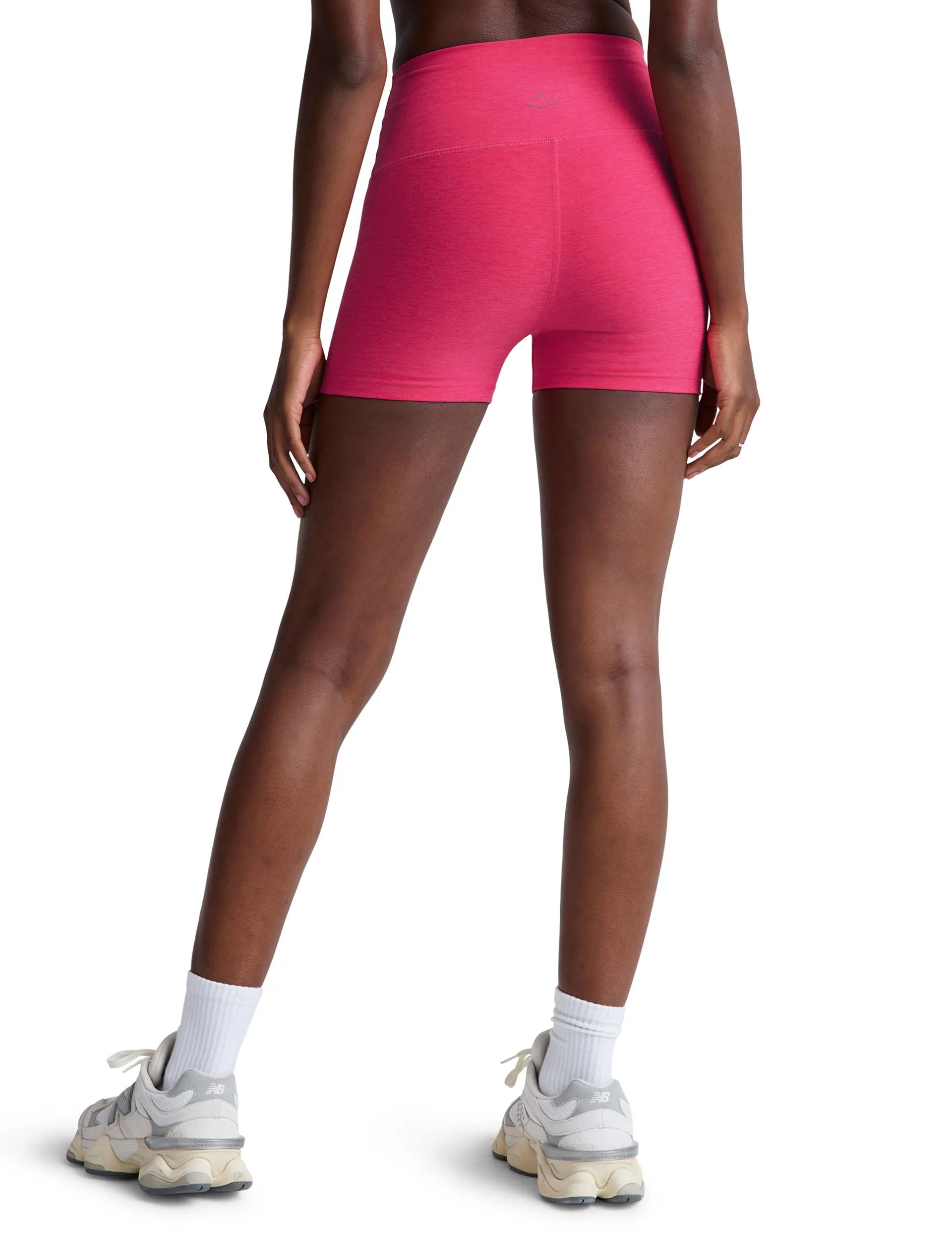 Spacedye Keep Pace 5" Biker Short - Vivid Pink Heather