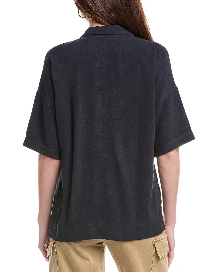 Splendid Coastal Linen-Blend Top