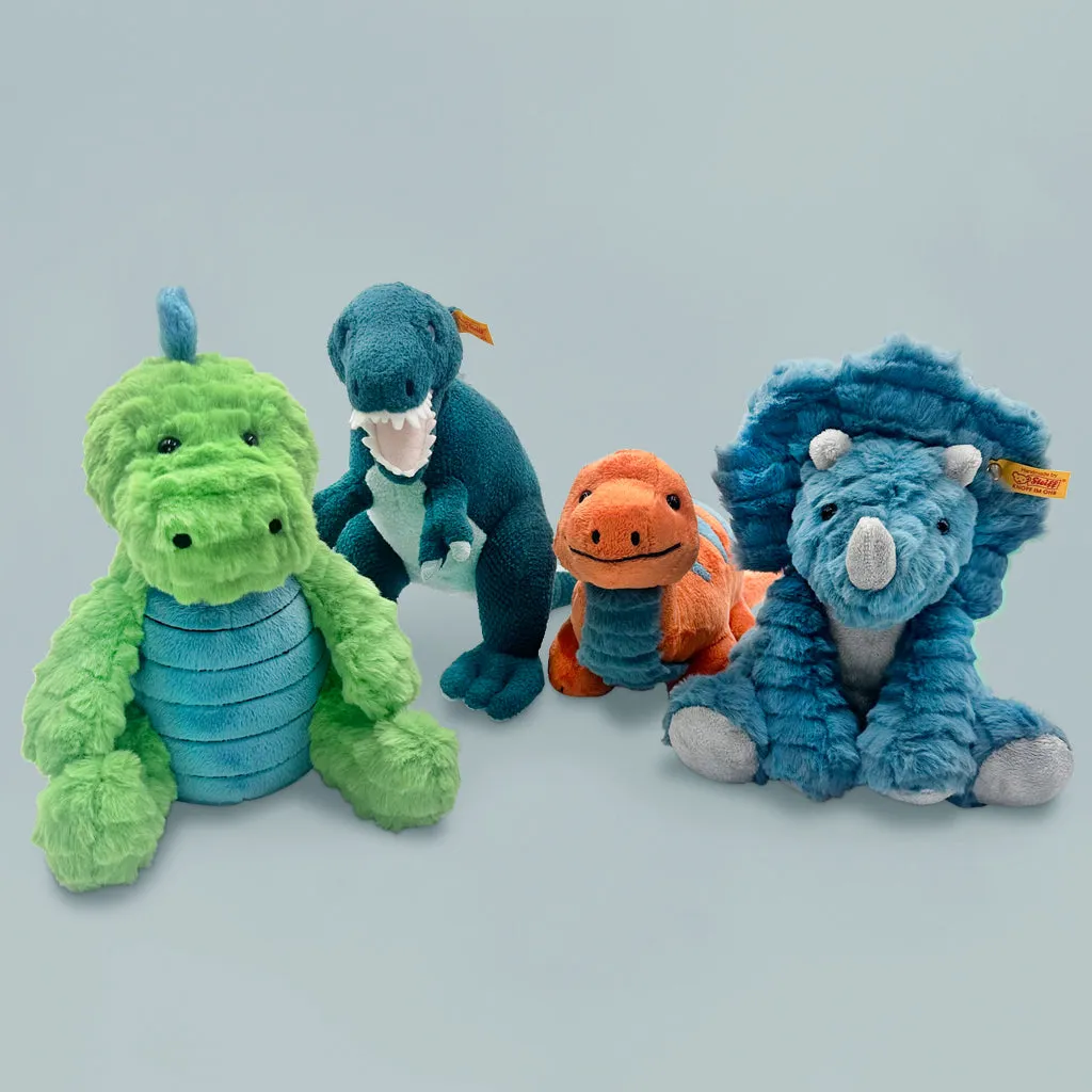Steiff Soft Cuddly Friends Spott Stegosaurus Dinosaur Soft Toy
