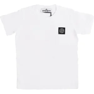 Stone Island White T Shirt Babykids_Stone-Island