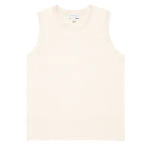 Sunspel Womens Tank T-Shirt Undyed
