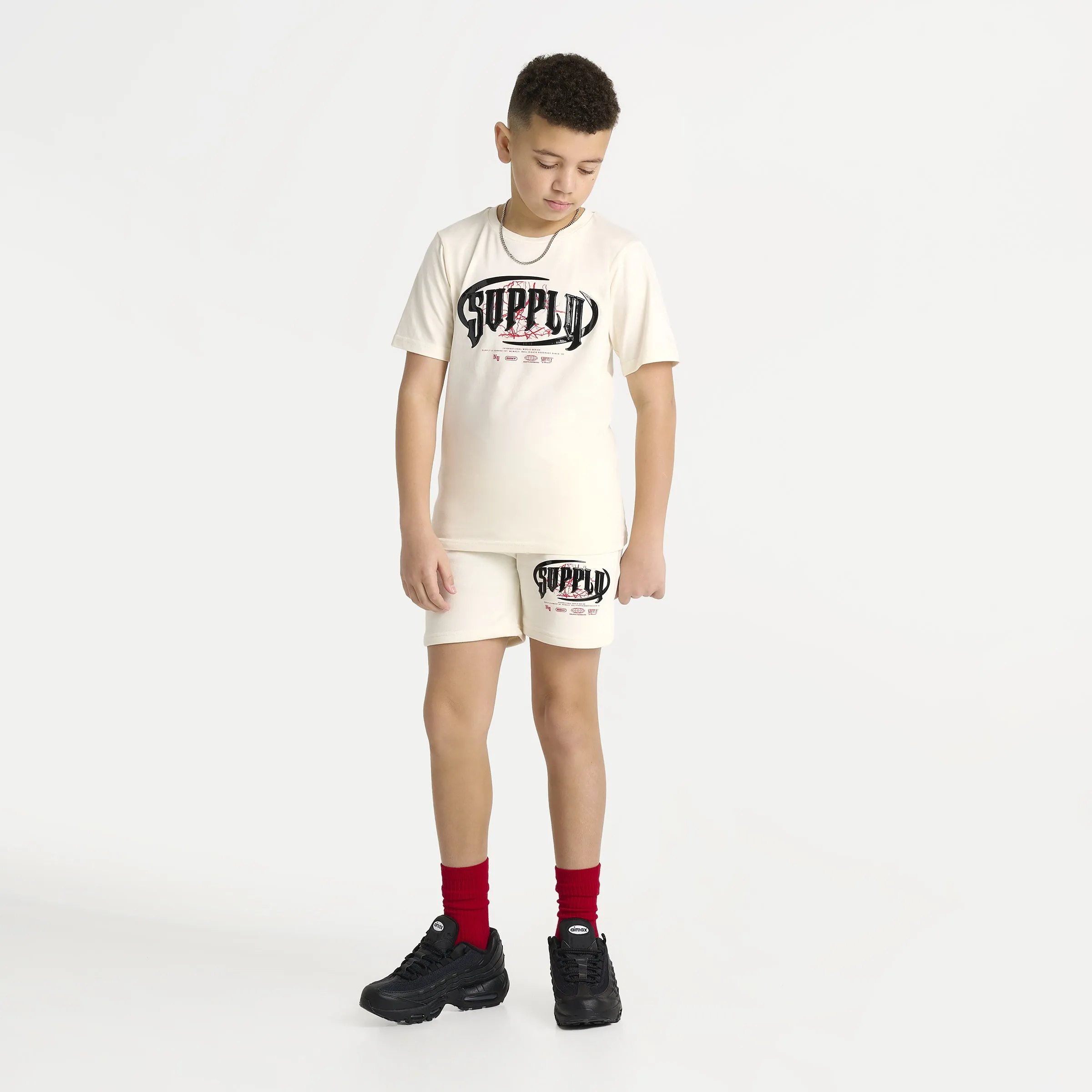 Supply & Demand Supply & Demand Junior Boys' Chrome Short Tofu / Chinese Red