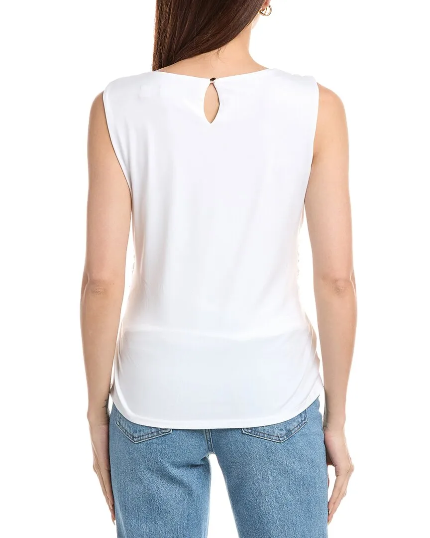 T Tahari Crisscross Wrap Top
