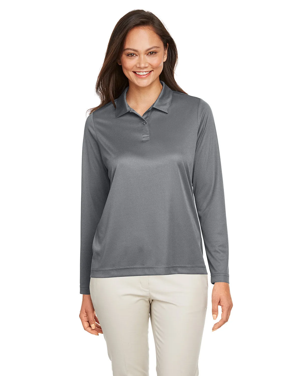 Team 365 TT51LW Ladies' Zone Performance Long Sleeve Polo