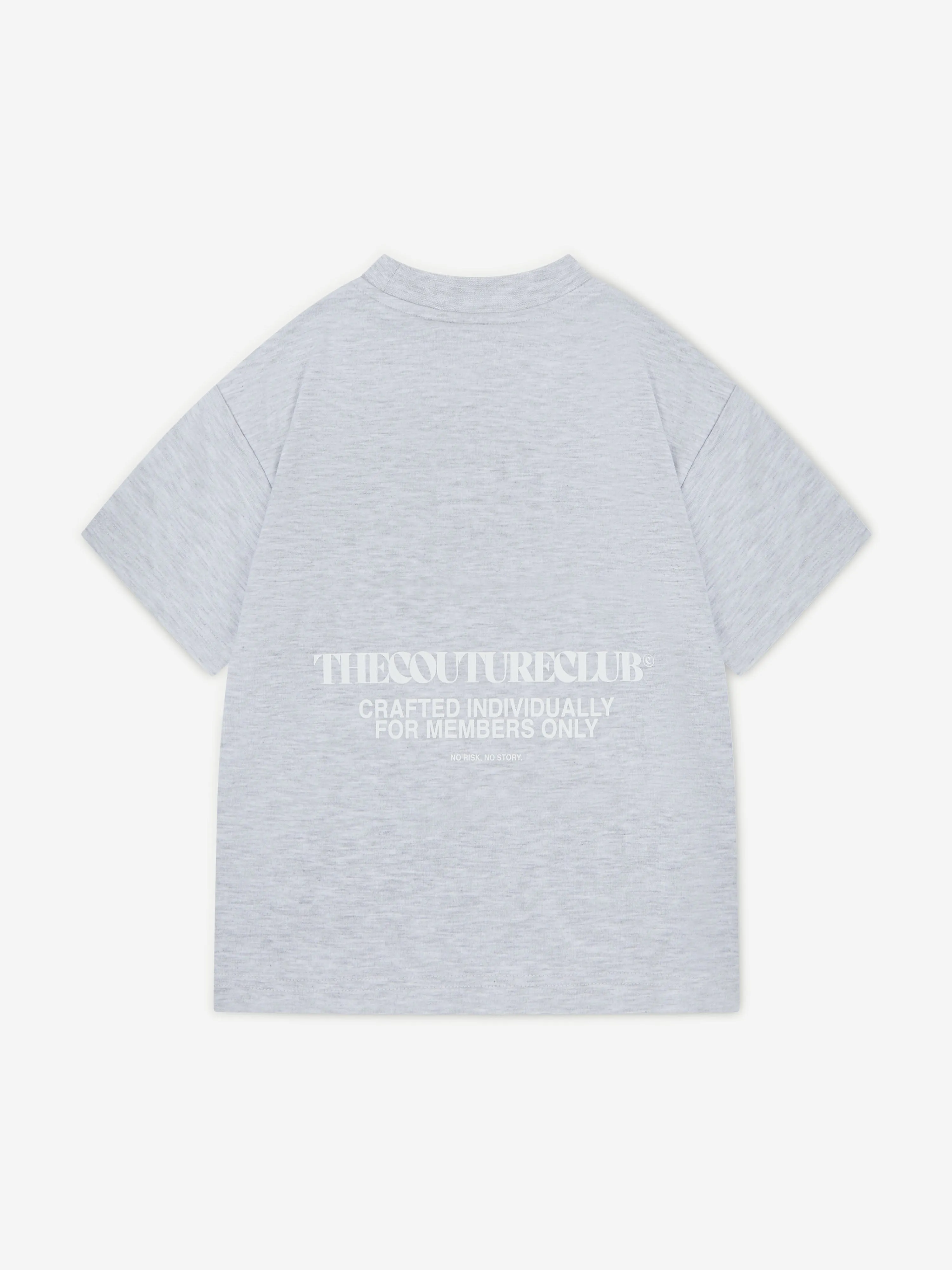 The Couture Club Kids Heavyweight Copyright T-Shirt in Grey