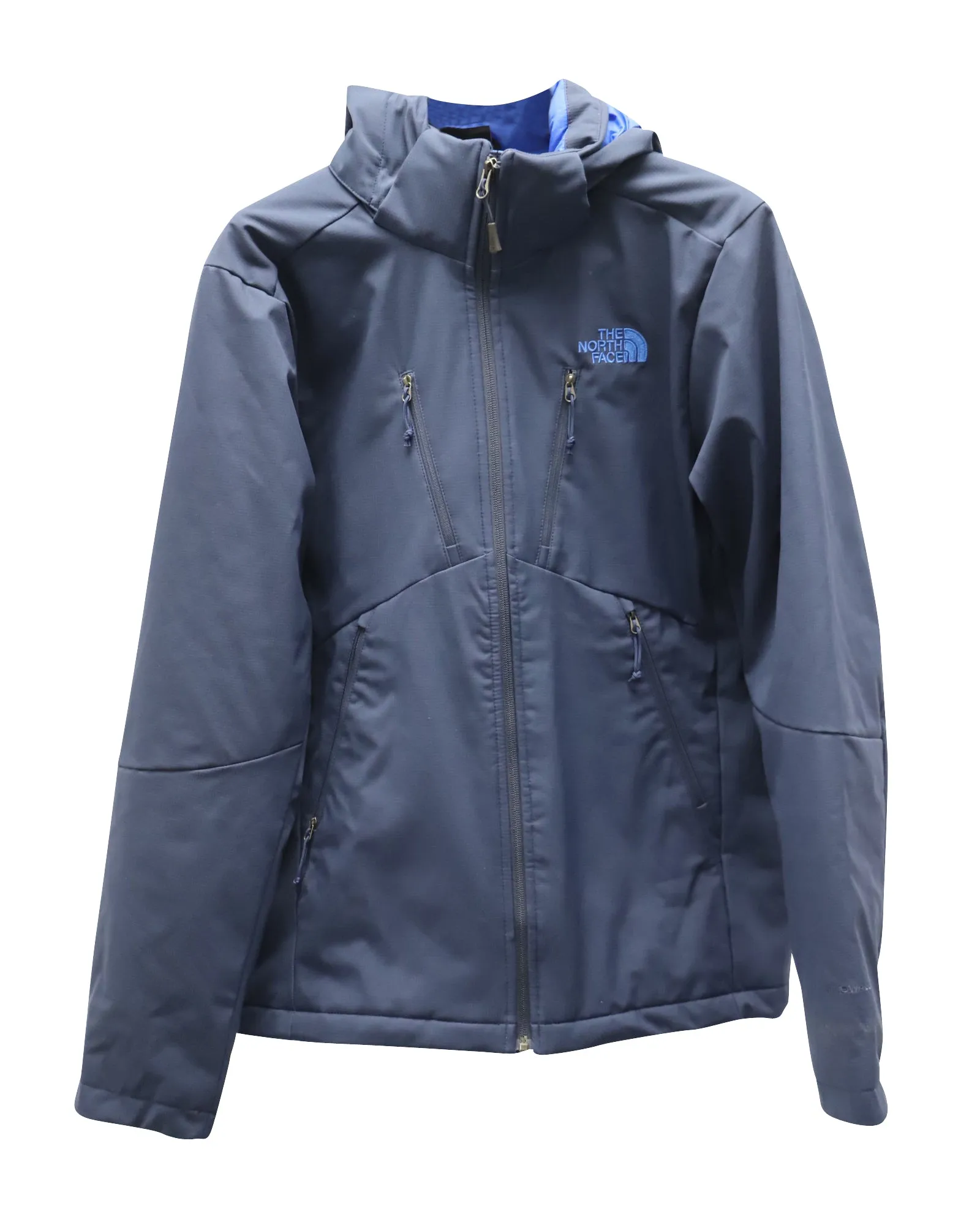 The North Face Hooded Windbreaker in Navy Blue Polyester