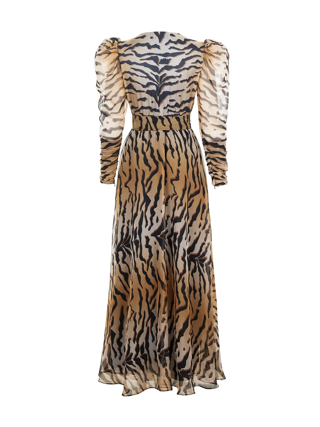 Tiger Print Long Dress