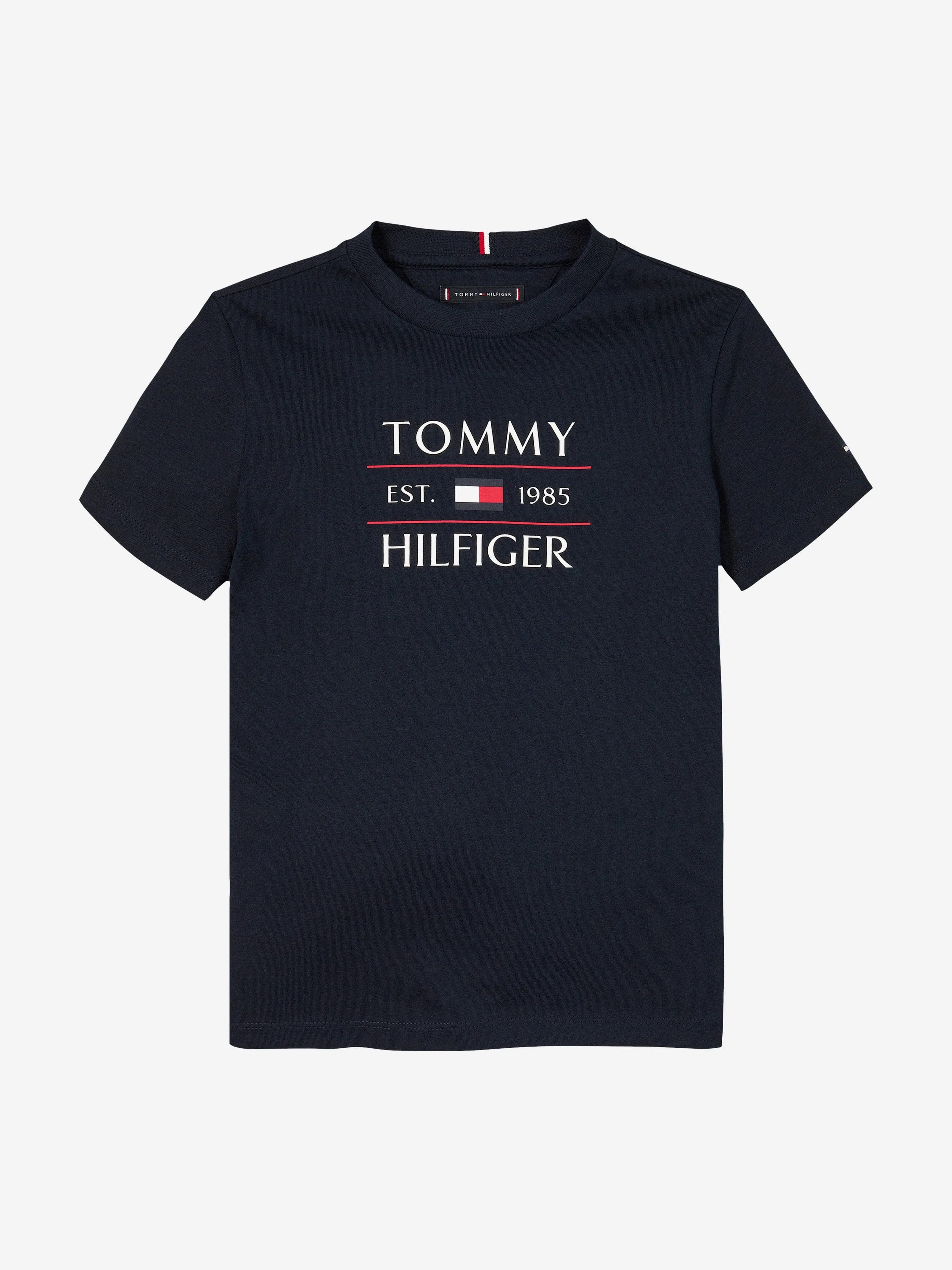 Tommy Hilfiger Boys Tommy Flag T-Shirt in Navy