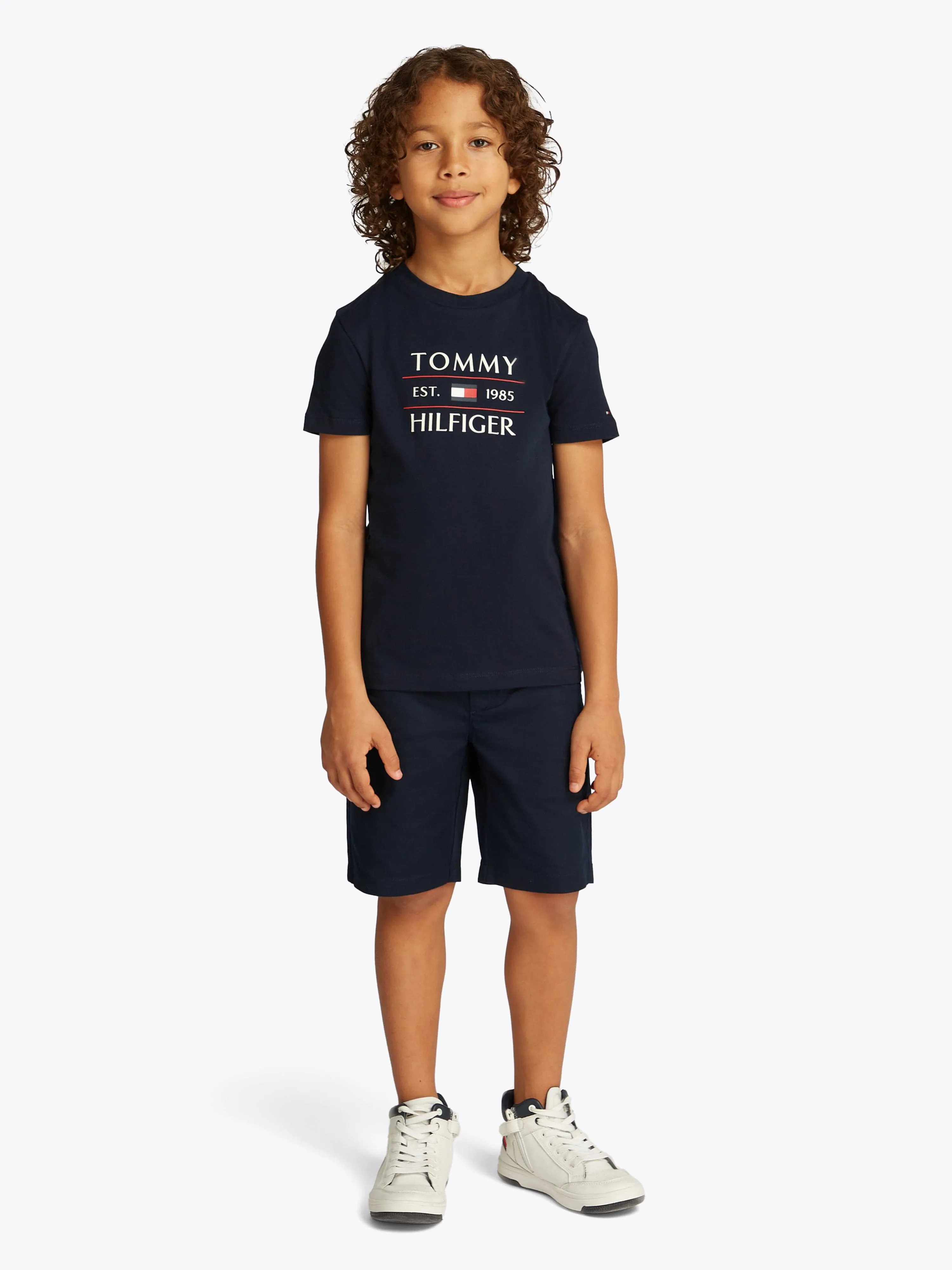 Tommy Hilfiger Boys Tommy Flag T-Shirt in Navy