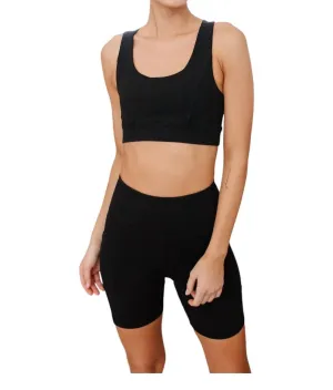 Tough Love Sports Bra In Black