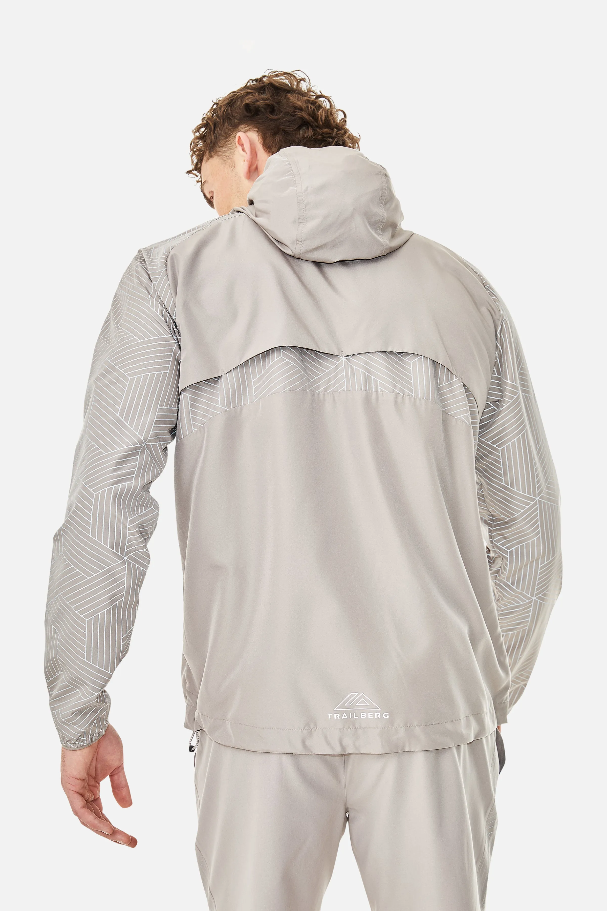 Trailberg Axis Jacquard Windbreaker - Moon Rock