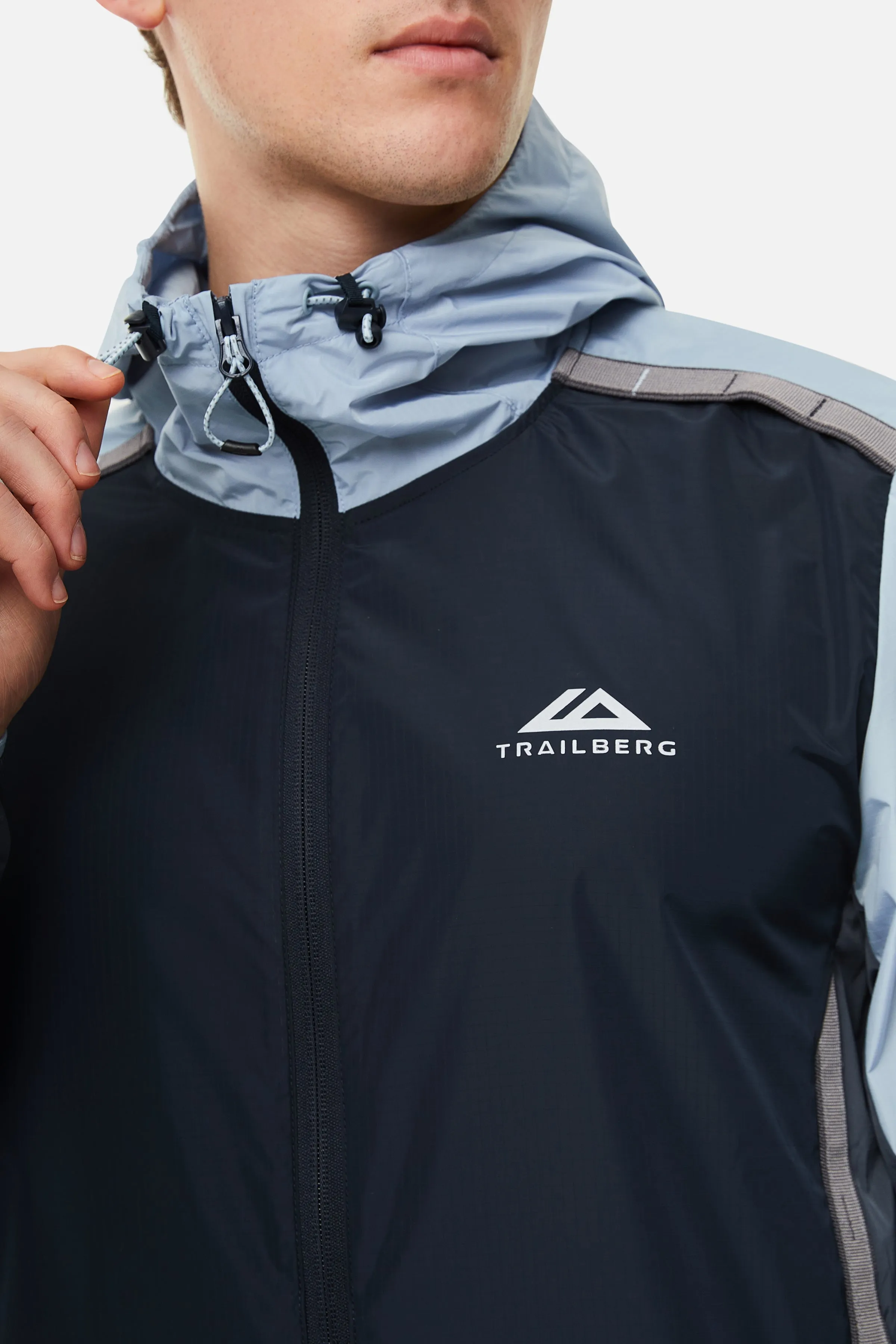 Trailberg Triathlon Windbreaker - Navy / Blue Fog