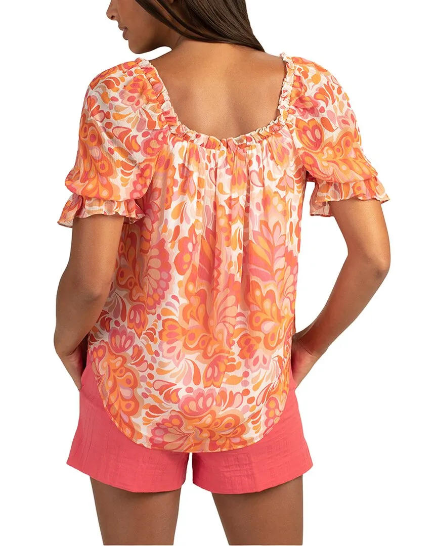 Trina Turk Sophia 2 Silk-Blend Top