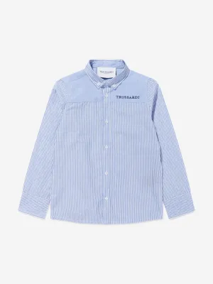 Trussardi Boys Ravazeti Pocket Shirt in Blue