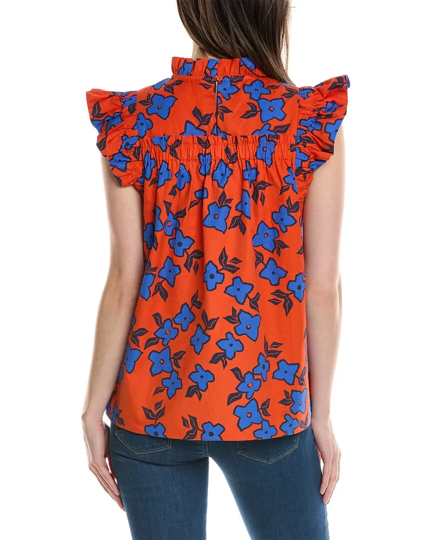 tyler böe Eloise Linen-Blend Top