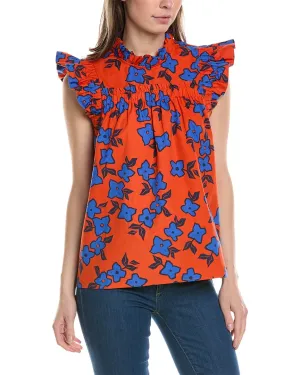 tyler böe Eloise Linen-Blend Top