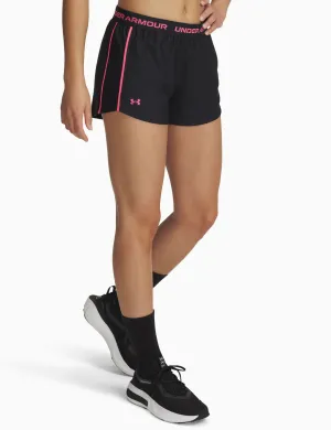 UA Tech Play Up Shorts - Black/Super Pink