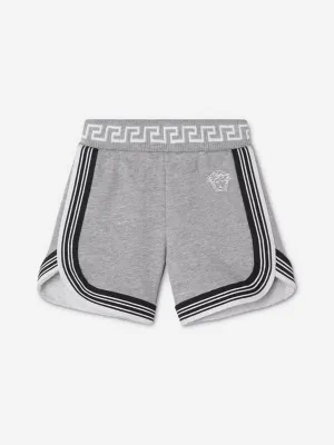Versace Baby Boys Medusa Logo Shorts in Grey