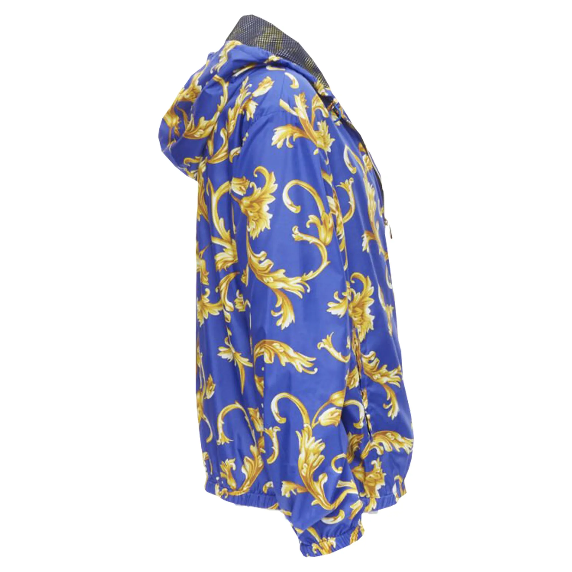 Versace Barocco Istante print nylon windbreaker jacket