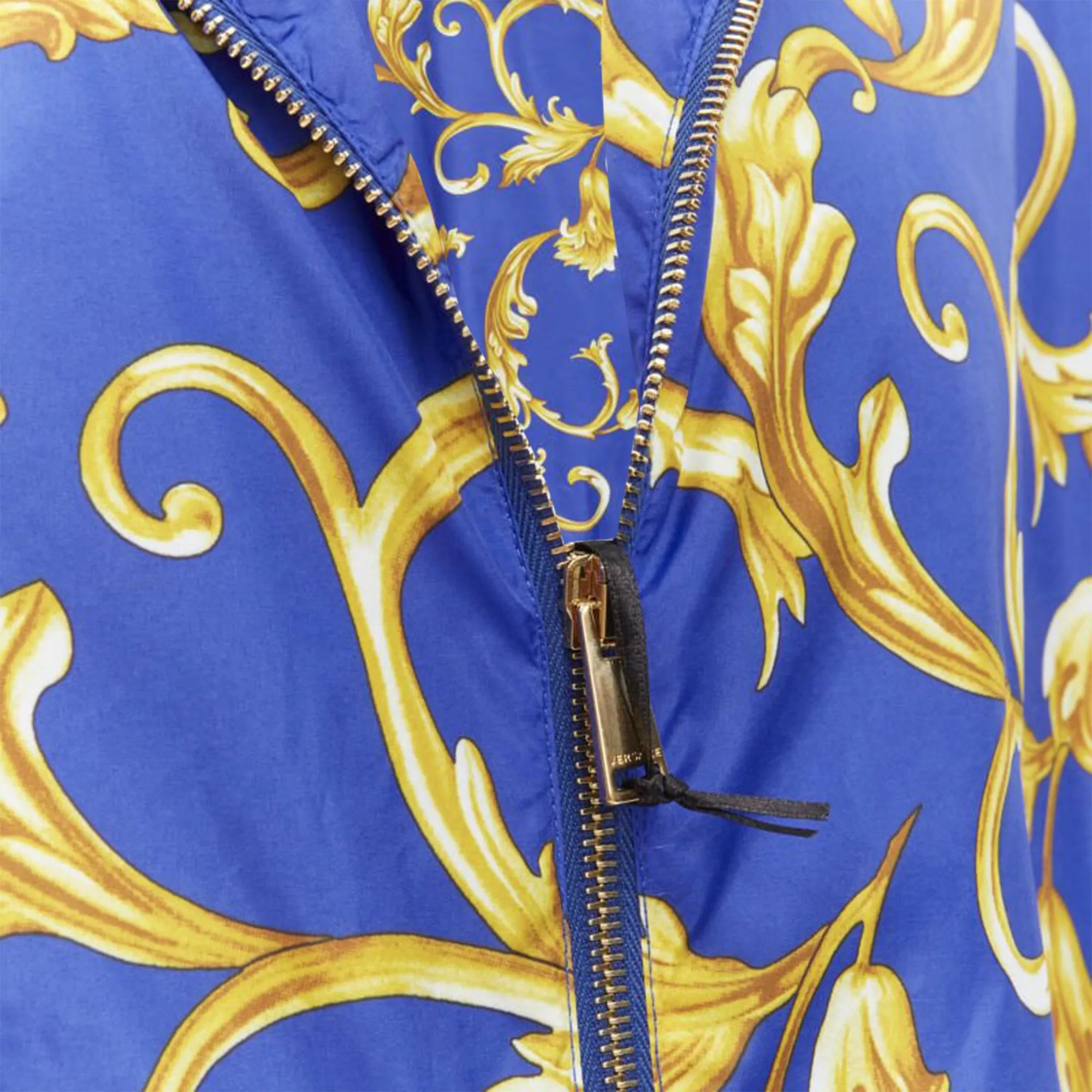Versace Barocco Istante print nylon windbreaker jacket