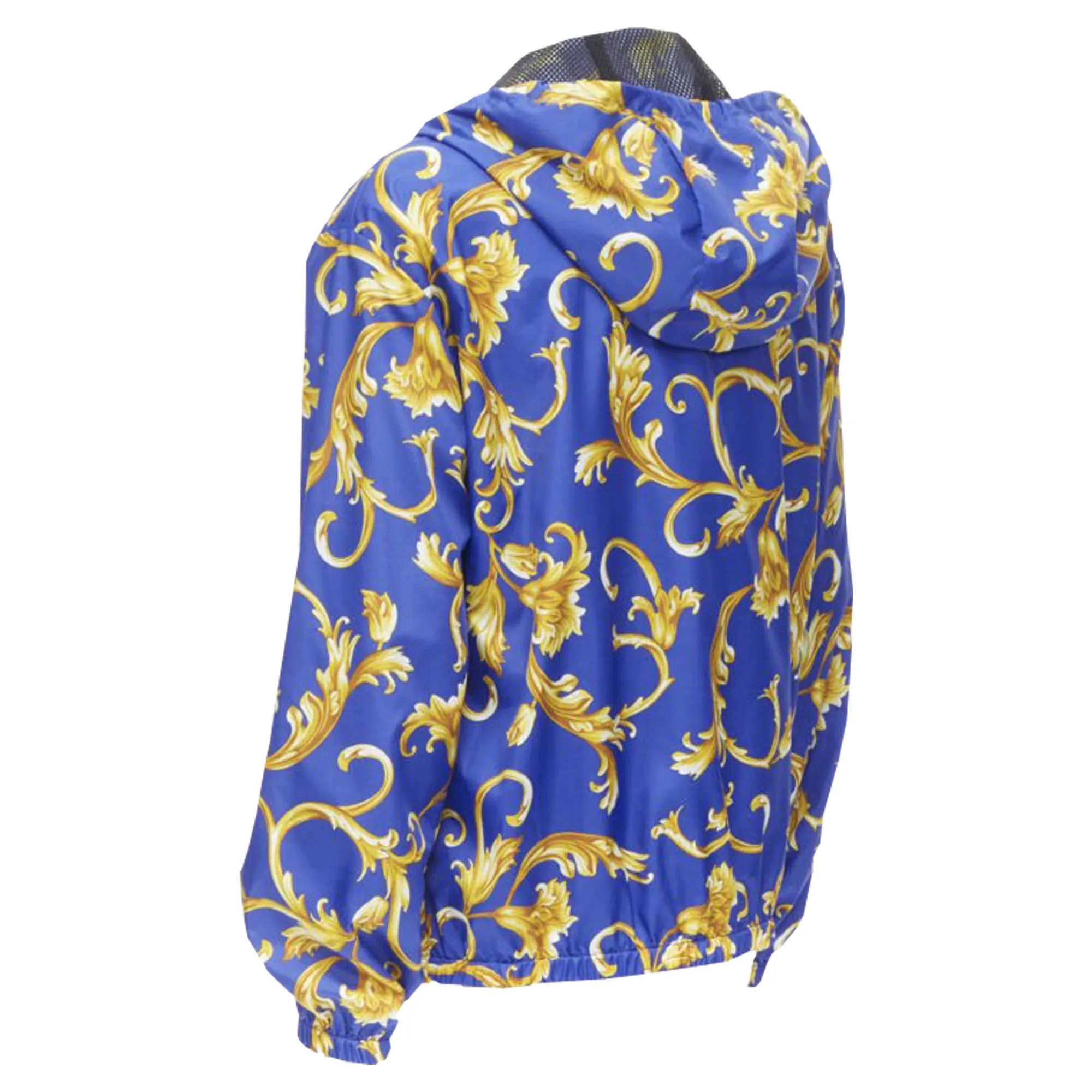Versace Barocco Istante print nylon windbreaker jacket