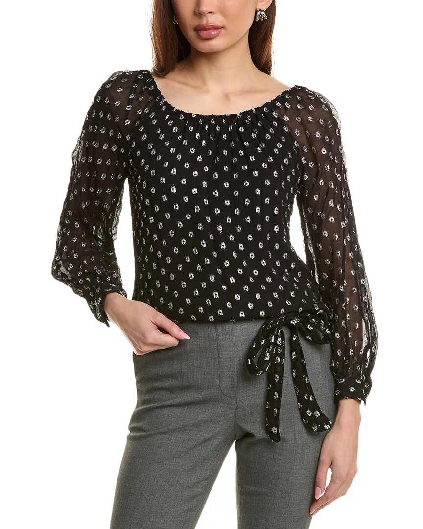 Vince Camuto Off-The-Shoulder Fil Coupe Top