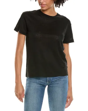 Vince Drop Shoulder Linen Top