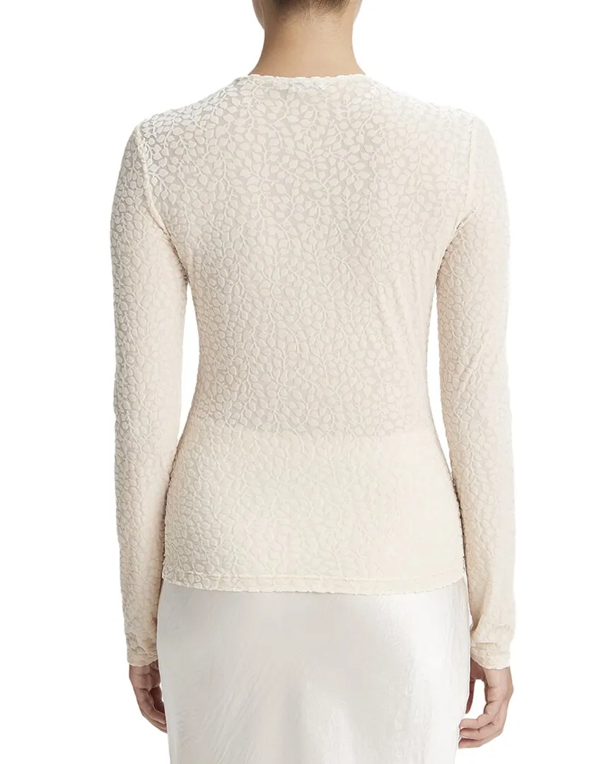 Vince Velour Burnout Top
