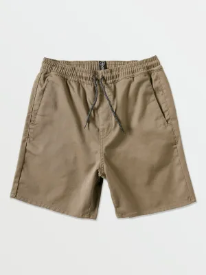 Volcom Frickin Elastic Boys Shorts (Age 2-7) Khaki Volcom