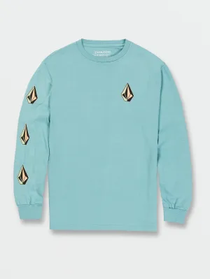 Volcom Iconic Stone Long Sleeve Tee Coastal Blue Volcom
