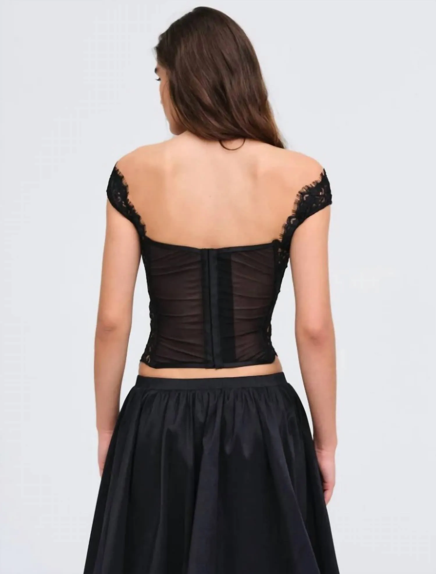 Waverly Lace Top In Black
