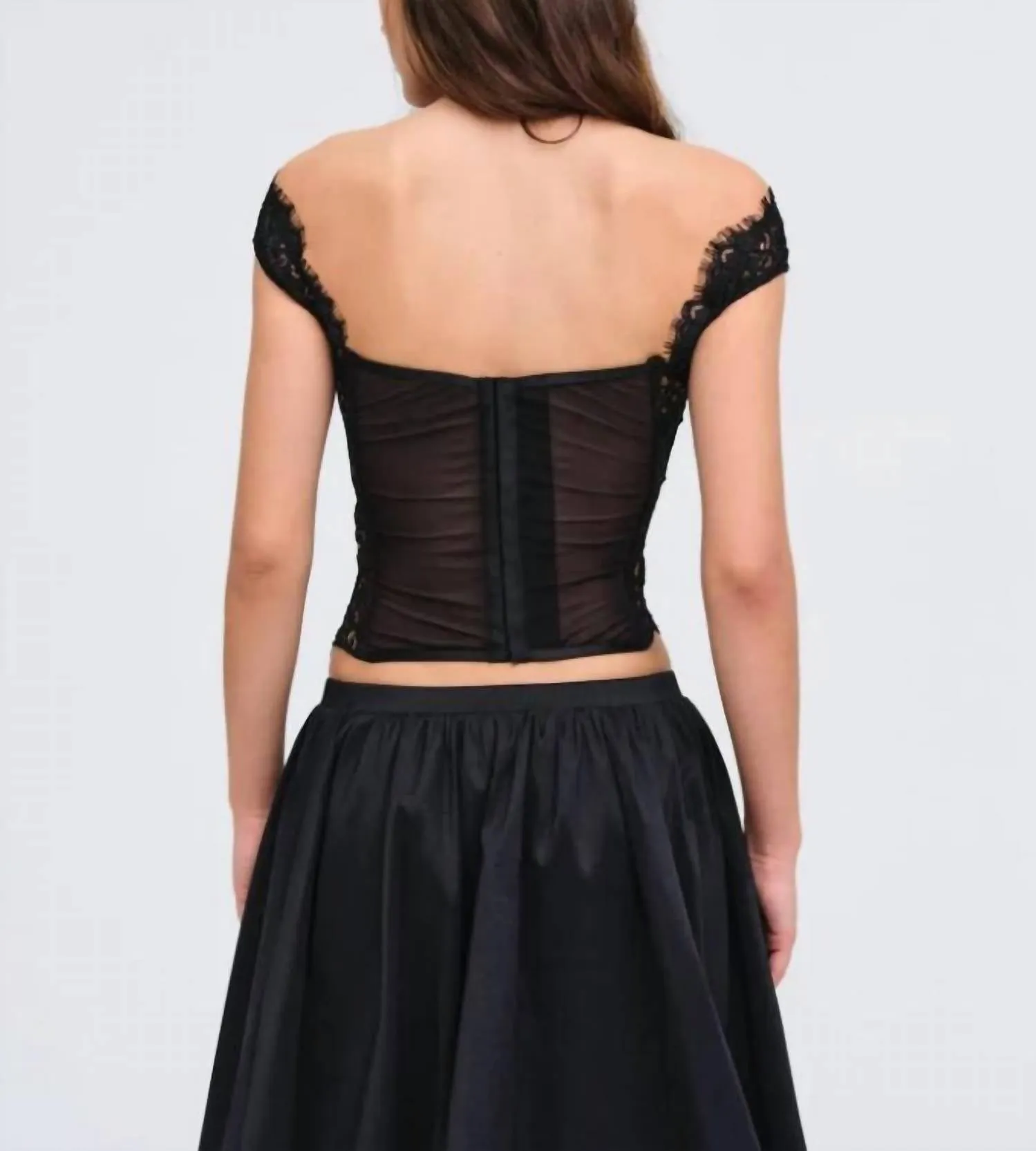 Waverly Lace Top In Black