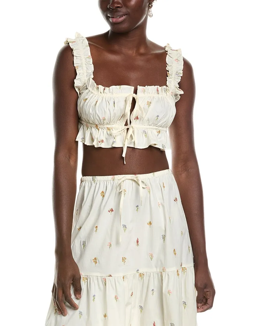 WeWoreWhat Double Tie Top
