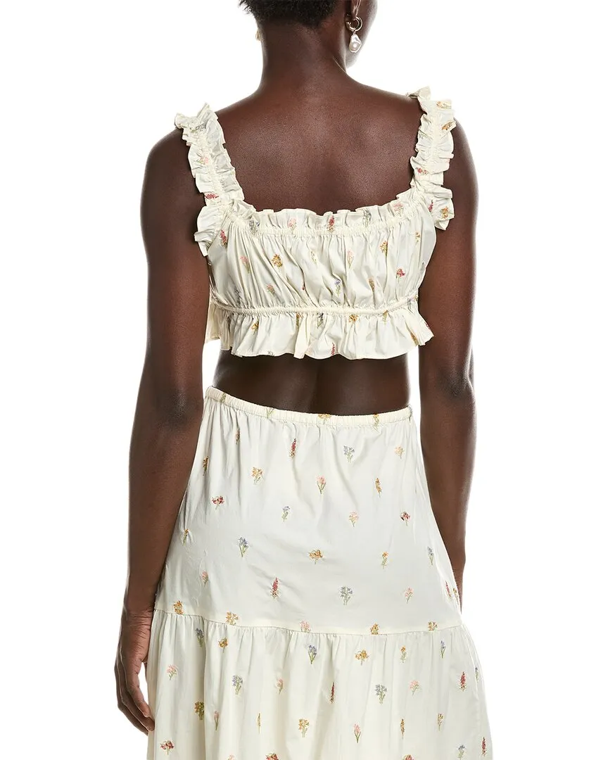 WeWoreWhat Double Tie Top